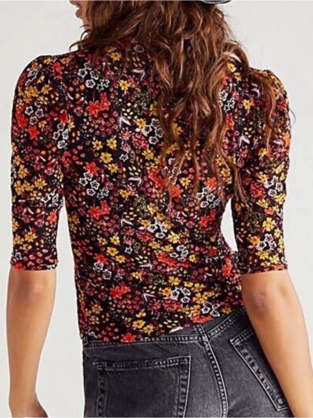 Free People Gather Tee Twyla Ditsy Floral - Picture 7 of 8
